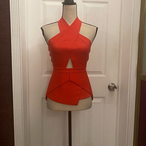 COPY - BCBG MaxAzria red top, XXS - Picture 6 of 14